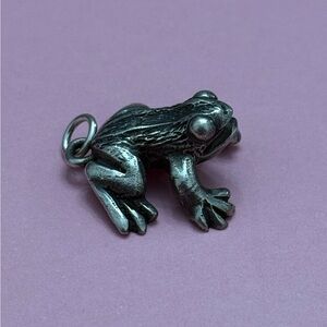 James Avery Retired Large 3D Frog Charm